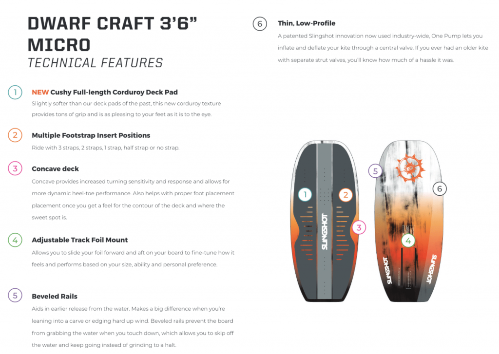 2020 SLINGSHOT dwarf craft micro specs