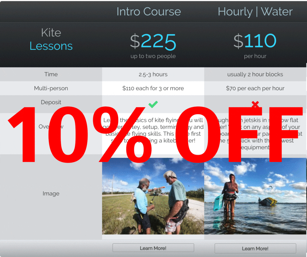 Black Friday Kiteboarding Lessons Discount