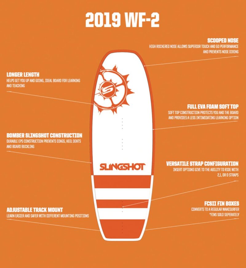 2019 Slingshot WF-2 Soft Top Wakesurf Foil Board - Image 3