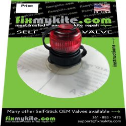 FixMyKite MEGA North Hyperflow Inflate Valve with Velcro