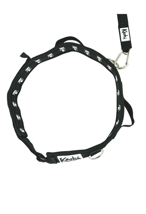 Kaohi Padded Black Belt Waist Belt