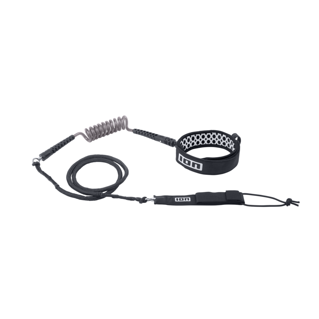 ION Wing Board Leash Core Hybrid Knee black