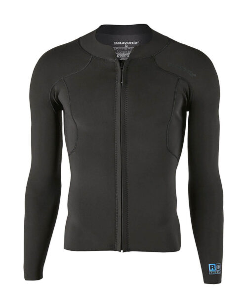 Patagonia 1.5mm Men's R1 Lite Yulex front zip long sleeve top, front